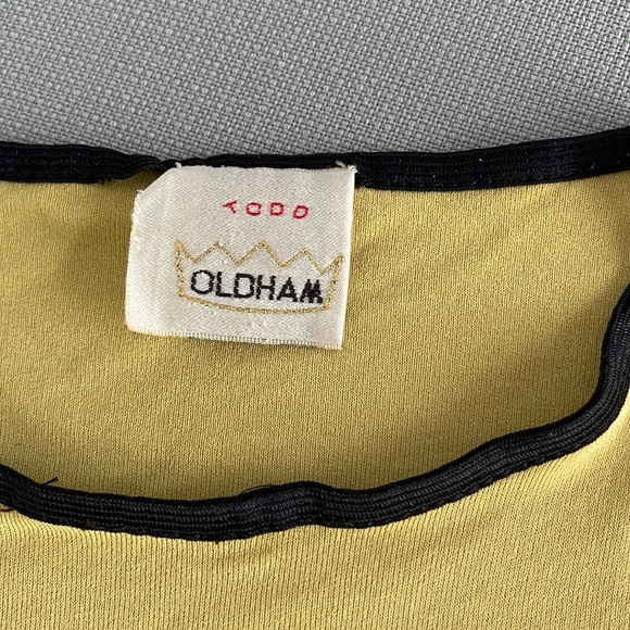 Vintage Todd Oldham Yellow Rayon T-Shirt with Whimsical Prints - Picture 5 of 6